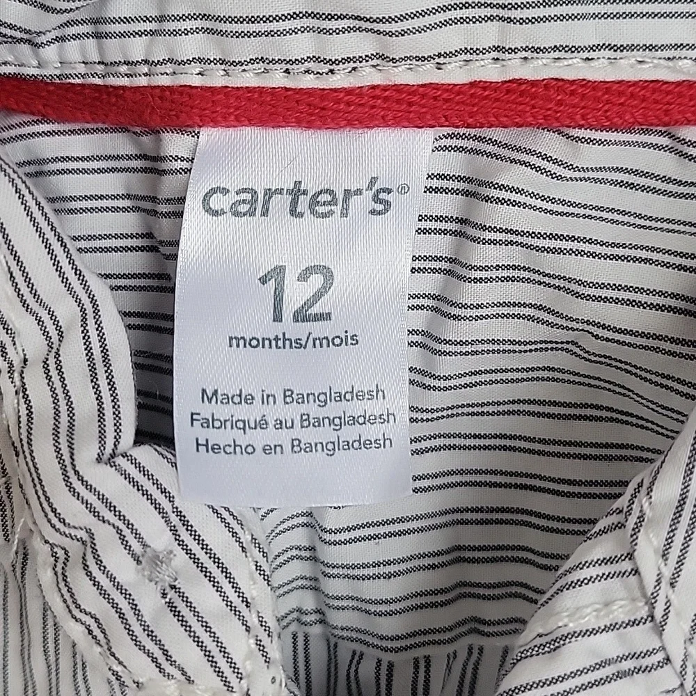 *3/$15*Carter's 12M 2pc Boys Set! Corduroy Pants w/suspenders & long sle…